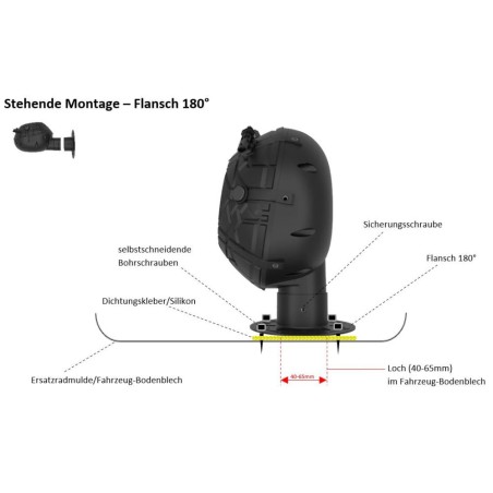 Support de montage pour haut parleur Active Sound Booster Maxhaust